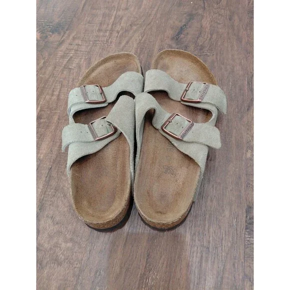 Birkenstock Arizona Suede Soft Footbed Sandals Women's Sz 40EU 9US Regul - Picture 12 of 13